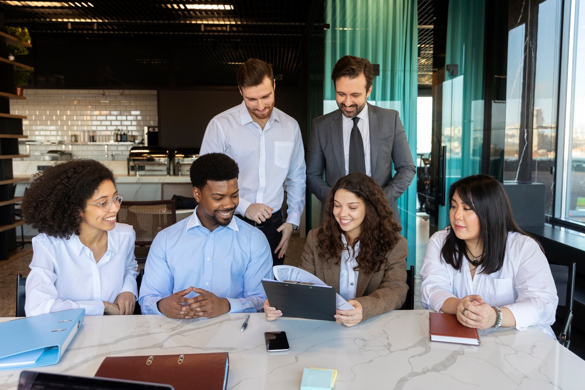 Diverse workforce professionals